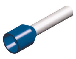PIPE BARE TERMINAL BLUE ROHS 0.75mm