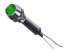 Signal Lamp W/LED-6mm-6~220V-Green