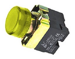 indicator lamp W/BA9s Base Fitting-22mm-Neon-Yellow