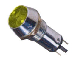 Signal Lamp W/LED-8mm-6~220V-Yellow