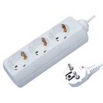 MULTISOCKET SIMPLE WITH 3 PLUGS 3X1.5 1.5m KF03 WHITE WITHOUT SWITCH