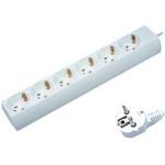 MULTISOCKET SIMPLE WITH 6 PLUGS 3X1.5  KF03 WHITE WITHOUT SWITCH