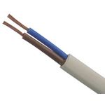 FLEXIBLE INSTALLATION CABLE H03VVH2F 2X0.50mm² WHITE