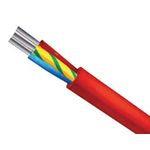 SILICONE CABLE 2X1.00mm² STRANDED TIN-PLATED RED