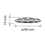 LED KΑΜΠΑΝΑ UFO HIGH BAY 200W 220V ΨΥΧΡΟ ΛΕΥΚΟ