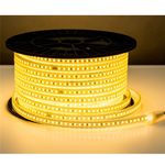 LED TAPE 230V/AC WATERPROOF IP44 10W WITH 120SMD 5730/METER WARM WHITE