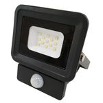 LED PROJECTOR SMD 10W CLASSIC LINE2 WITH MOVEMENT DETECTOR NATURAL WHITE BLACK