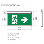 ECO ΦΩΤΙΣΤΙΚΟ ΑΣΦΑΛΕΙΑΣ MLD-28D-34D/w/MAR