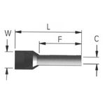 PIPE BARE TERMINAL ΒEIGE ROHS 16mm