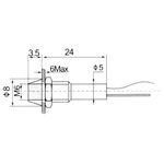 Signal Lamp W/LED-6mm-6~220V-Red