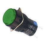 Indicator W/LED-16mm-220VAC-Green