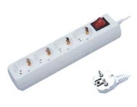 MULTISOCKET SIMPLE WITH 4 PLUGS 3X1.5mm WHITE