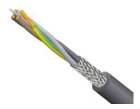 FLEXIBLE CABLE COLOURED CONDUCTORS & SHIELD YSLCY-JB 4X4mm²
