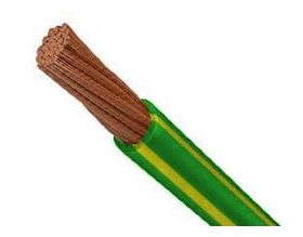 INSTALLATION CABLE NYAF (H05V-K) 1X0.50mm² GREEN-YELLOW NYL