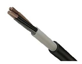 INSTALLATION CABLE  NYY-J 5X25mm² + 2.5 BLACK DRUM 0.5ΚΜ