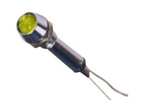 Signal Lamp W/LED-6mm-6~220V-Yellow