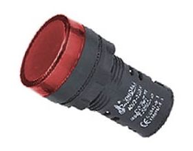 Indicator Lamp W/LED-22mm-220VAC-Red
