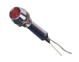 Signal Lamp W/LED-6mm-6~220V-Red