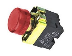 indicator lamp W/BA9s Base Fitting-22mm-Neon-Red