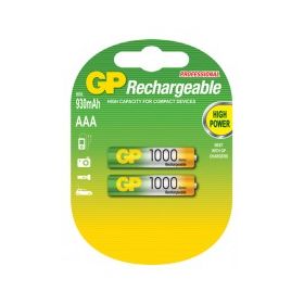 GP rechargeable batteries AAA 1000 series NiMh 1.2V