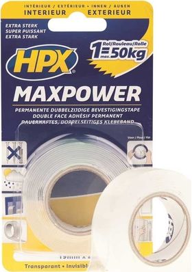 HPX- MAX POWER ΤΑΙΝΙΑ ΔΙΠΛΗΣ ΟΨΗΣ 19mm x 15.5m