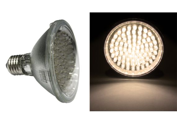 LED PAR30 E27 80LED 3.6W 230V 30' WARM