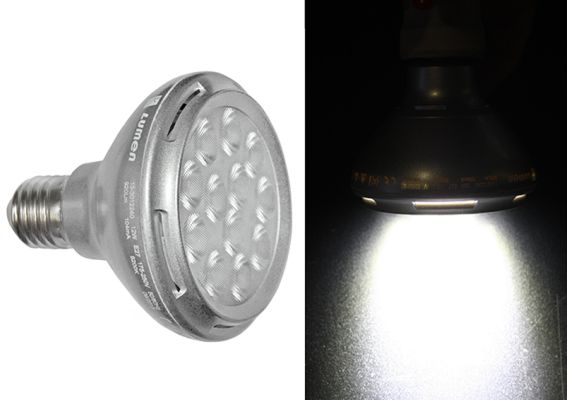 LED SMD ALUMINIUM PAR30 E27 12W 230V 36' COLD