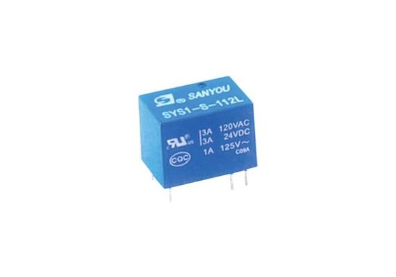 RELAY SUBMINIATURE 1P 12V DC 1A SYS1-S-112L SANYOU