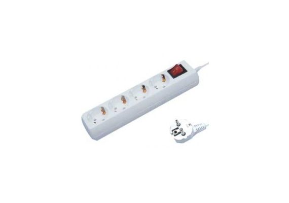 MULTISOCKET SIMPLE WITH 4 PLUGS 3X1.5mm WHITE