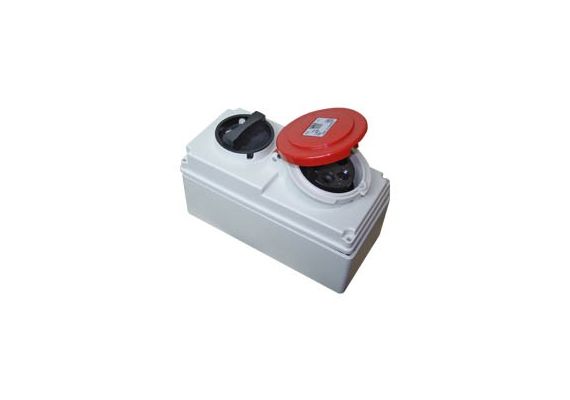 SOCKET SWITCH 5Χ16Α  IP44 PCE