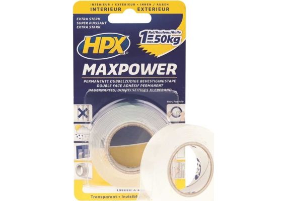 HPX- MAX POWER ΤΑΙΝΙΑ ΔΙΠΛΗΣ ΟΨΗΣ 19mm x 15.5m