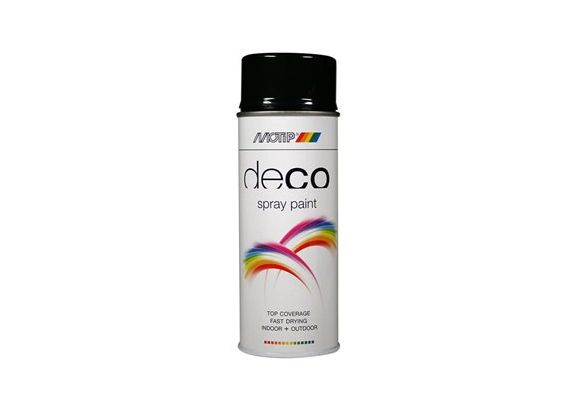 ΜΟΤΙΡ SPRAY DECO 01602 ΜΑΥΡΟ RAL 9005 400 ML