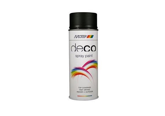 SPRAY ΜΟΤΙΡ DECO 01659 ΜΑΥΡΟ ΣΑΤΙΝΕ RAL 9005