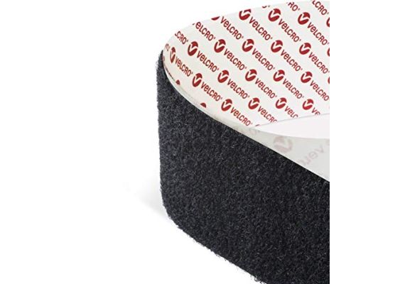 VELCRO USE FASTENER HOOK & LOOP FASTENER BLACK 20mm