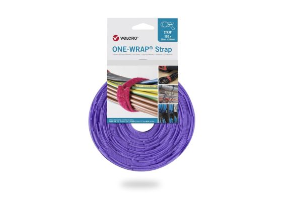 VELCRO ONE-WRAP STRAP PURPLE (557) 13mm