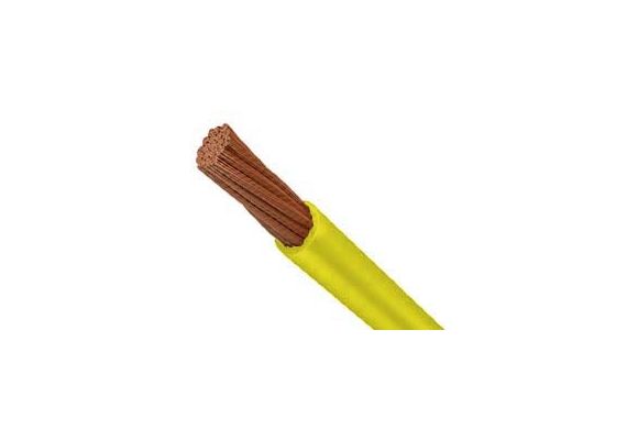 INSTALLATION CABLE NYAF (H05V-K) 1X6mm² YELLOW NYL