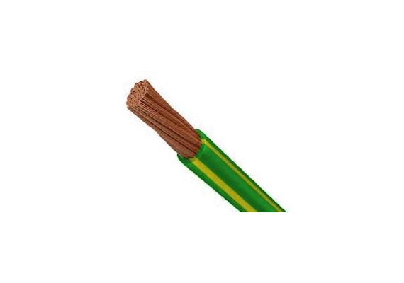INSTALLATION CABLE NYAF (H05V-K) 1X25mm² GREEN-YELLOW NYL