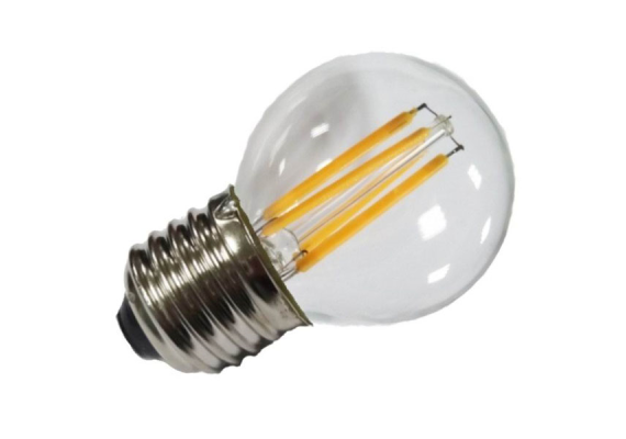 Filament E27 Λάμπα Led G45 4W 400Lm Θερμό λευκό