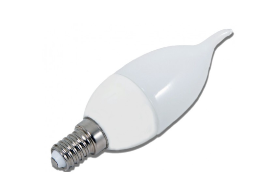 Ε14 LED LAMP CANDLE FLAME 6W NATURAL WHITE