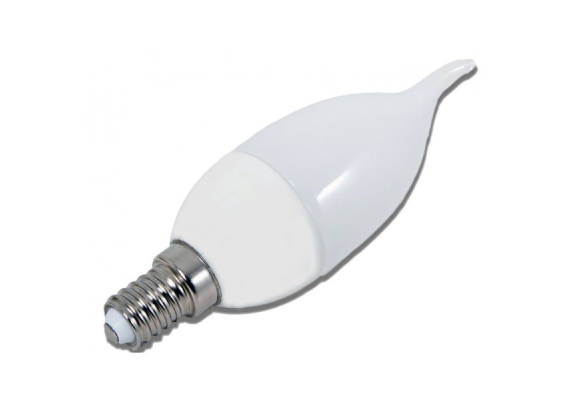 Ε14 Λάμπα Led Κερί Φλόγα 6W Ψυχρό λευκό