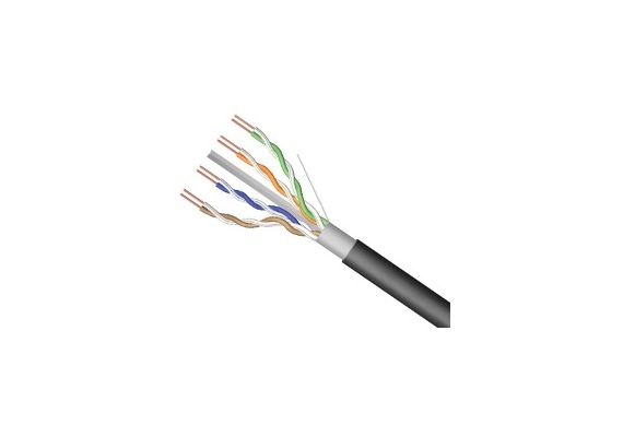 ΚΑΛΩΔΙΟ LAN CAT5e UTP 4P ΜΟΝΟΚΛΩΝΟ PET BC ΜΑΥΡΟ 305m