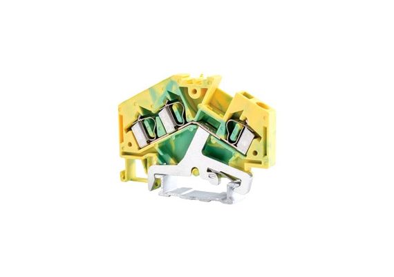 DIN RAIL TERMINAL BLOCK 4mm² SCREWLESS GROUNDING FJ1-4/D3S