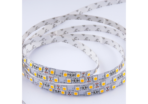 Ταινία led 24V IP20 14.4W με 60 led 5050 smd/μέτρο Θερμό λευκό