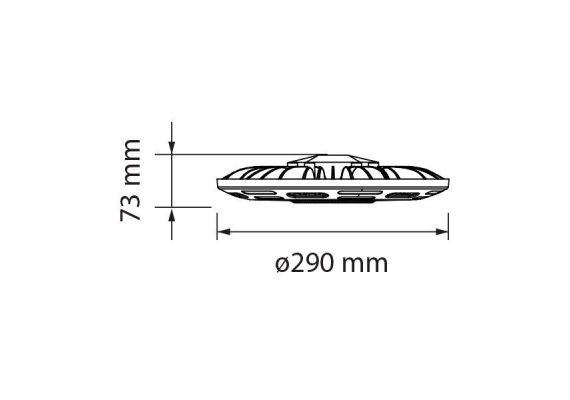 LED KΑΜΠΑΝΑ UFO HIGH BAY 100W 220V ΨΥΧΡΟ ΛΕΥΚΟ