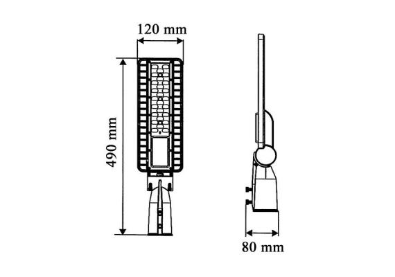 ΦΩΤΙΣΤΙΚΟ ΔΡΟΜΟΥ LED 26W 3000LM PF>0.95 EDISON IP65 5700K