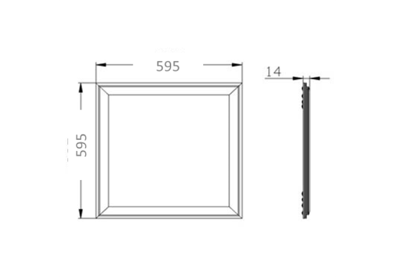 ΦΩΤΙΣΤΙΚΟ PANEL LED 60cm*60cm 48W ΘΕΡΜΟ ΛΕΥΚΟ