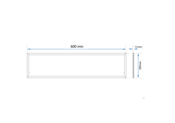 ΦΩΤΙΣΤΙΚΟ PANEL LED 30cm*60cm 24W ΘΕΡΜΟ ΛΕΥΚΟ