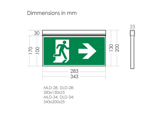 ECO ΦΩΤΙΣΤΙΚΟ ΑΣΦΑΛΕΙΑΣ MLD-28D-34D/w/MAR