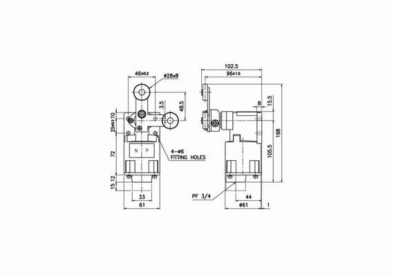 MARINE TYPE LIMIT SWITCH HEAVY DUTY SH6560FL