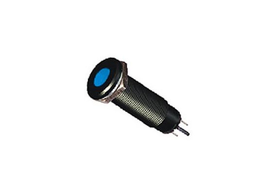 Indicator W/Led-10mm-24VAC/DC-Pure Blue